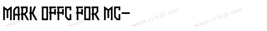 Mark Offc For MC字体转换